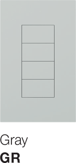 Lutron Palladiom Keypad Gray